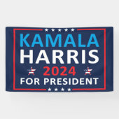 Kamala Harris 2024 für den Präsidenten - Wahl 2024 Banner (Horizontal)