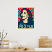 kamala Harris 2024 für die Menschen hoffen Poster (Küche)
