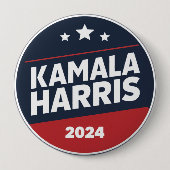 Kamala Harris 2024 für die Präsidentschaftswahl Button (Vorderseite)