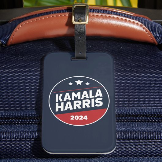 Kamala Harris 2024 für die Präsidentschaftswahl Gepäckanhänger (Vorderseite Insitu 2)