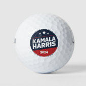 Kamala Harris 2024 für die Präsidentschaftswahl Golfball (Vorderseite)