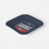 Kamala Harris 2024 für die Präsidentschaftswahl Pappteller (Gewinkelt)