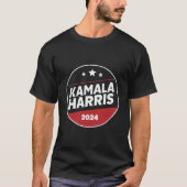 Kamala Harris 2024 für die Präsidentschaftswahl T-Shirt (Vorderseite)