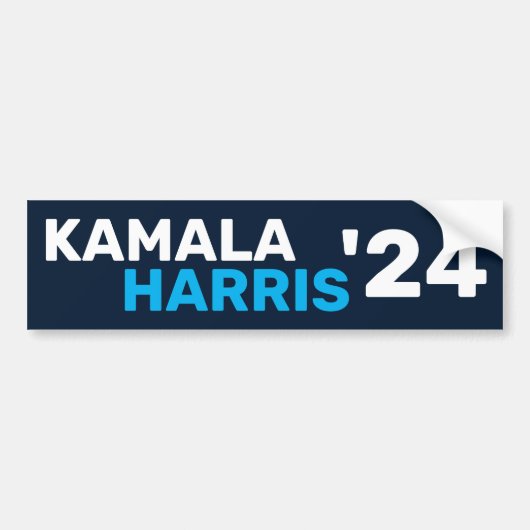 Kamala Harris 2024 für Präsident Autoaufkleber (Vorne)