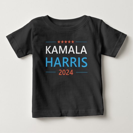 Kamala Harris 2024 für Präsident Baby T-shirt (Vorderseite)