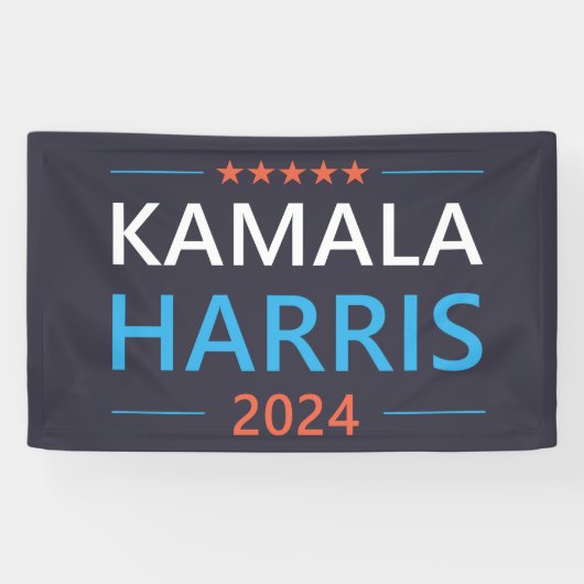 Kamala Harris 2024 für Präsident Banner (Horizontal)