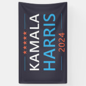Kamala Harris 2024 für Präsident Banner (Vertikal)