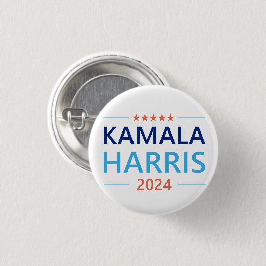 Kamala Harris 2024 für Präsident Button (Vorne & Hinten)