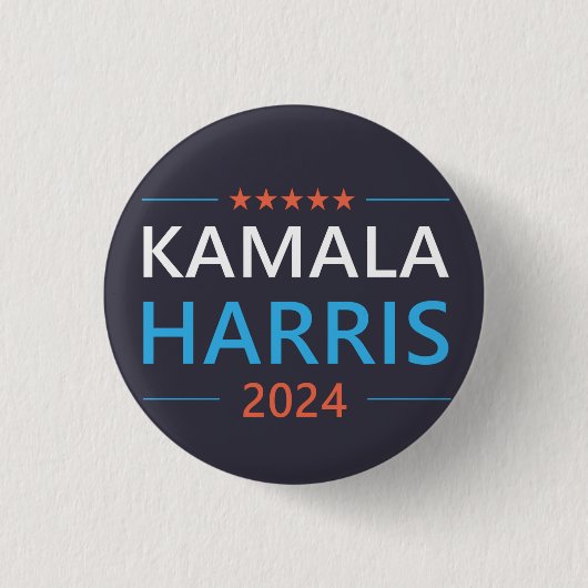 Kamala Harris 2024 für Präsident Button (Vorderseite)