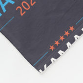 Kamala Harris 2024 für Präsident Fleecedecke (Ecke)