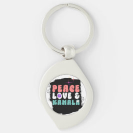 Kamala Harris 2024 für Präsident Groovy Schlüsselanhänger