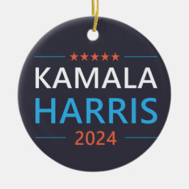 Kamala Harris 2024 für Präsident Keramik Ornament