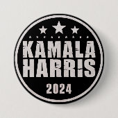 Kamala Harris 2024 Für Präsident Retro-Wahl Button (Vorderseite)