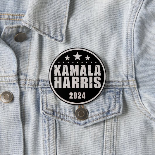 Kamala Harris 2024 Für Präsident Retro-Wahl Button (Beispiel)