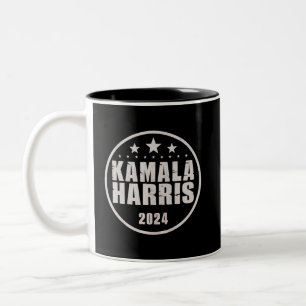 Kamala Harris 2024 Für Präsident Retro-Wahl Zweifarbige Tasse