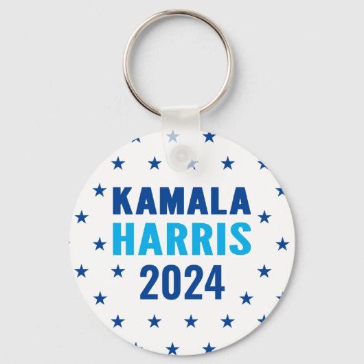 Kamala Harris 2024 für Präsident Schlüsselanhänger (Vorderseite)