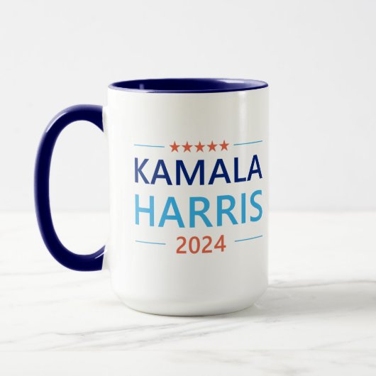 Kamala Harris 2024 für Präsident Tasse (Links)