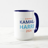Kamala Harris 2024 für Präsident Tasse (VorderseiteRechts)