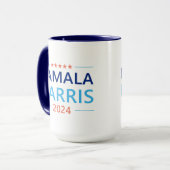 Kamala Harris 2024 für Präsident Tasse (Vorderseite Links)