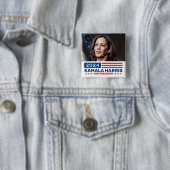 Kamala Harris 2024 für Präsidentschaftskampagne Button (Beispiel)