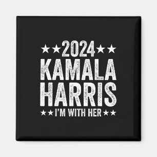 Kamala Harris 2024 für Präsidentschaftskampagne Ic Magnet
