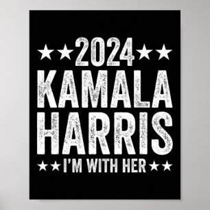 Kamala Harris 2024 für Präsidentschaftskampagne Ic Poster