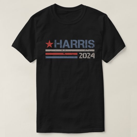 Kamala Harris 2024 für Präsidentschaftskampagne T-Shirt (Design vorne)