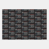 Kamala Harris 2024 für Präsidentschaftswahlkampagn Geschenkpapier Set (Vorderseite)