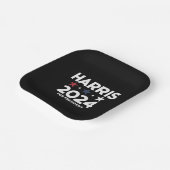 Kamala Harris 2024 für Präsidentschaftswahlkampagn Pappteller (Gewinkelt)