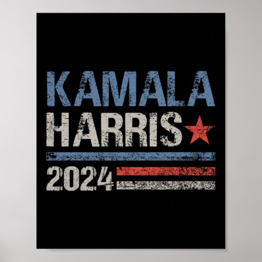 Kamala Harris 2024 für Präsidentschaftswahlkampagn Poster (Vorne)
