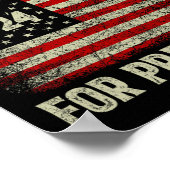 Kamala Harris 2024 für Präsidentschaftswahlkampagn Poster (Ecke)