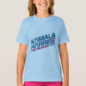 Kamala Harris 2024 für Präsidentschaftswahlkampagn T-Shirt (Vorderseite)