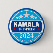 Kamala Harris 2024 für President Button (Vorderseite)