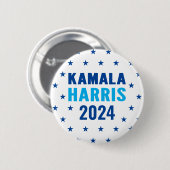 Kamala Harris 2024 für President Button (Vorne & Hinten)