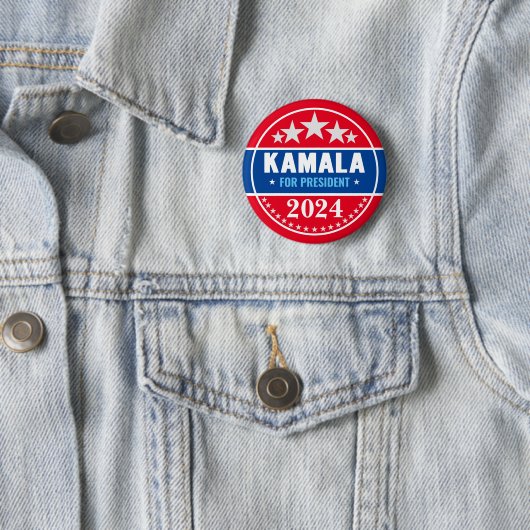 Kamala Harris 2024 für President Button (Beispiel)