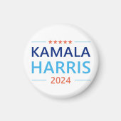 Kamala Harris 2024 für President Button Magnet (Vorne)