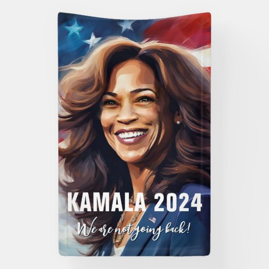Kamala Harris 2024 geht nicht zurück zur grafische Banner (Vertikal)