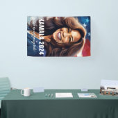Kamala Harris 2024 geht nicht zurück zur grafische Banner (Messe)