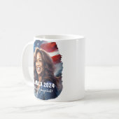 Kamala Harris 2024 geht nicht zurück zur grafische Kaffeetasse (Vorderseite Links)