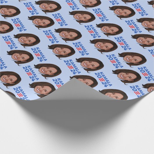 Kamala Harris 2024 Geschenkpapier (Ecke)