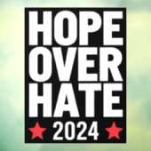 Kamala Harris 2024 Hass-Präsident Fensteraufkleber (Blatt 3)