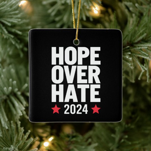 Kamala Harris 2024 Hass-Präsident Keramikornament (Baum)