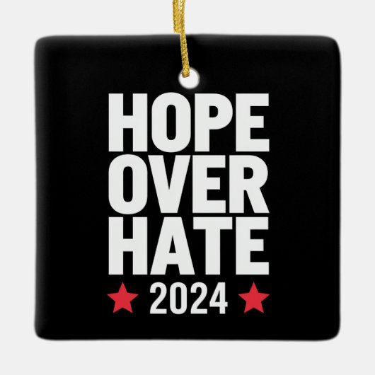 Kamala Harris 2024 Hass-Präsident Keramikornament (Vorderseite)