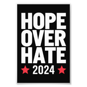 Kamala Harris 2024 Hoffnung statt Hass Präsidentsc Fotodruck