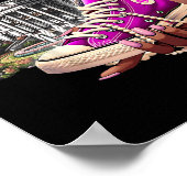 Kamala Harris 2024 Ich bin mit ihren Rockstäbchen Poster (Ecke)