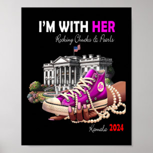 Kamala Harris 2024 Ich bin mit ihren Rockstäbchen  Poster