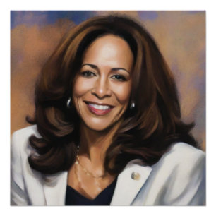 Kamala Harris 2024 Indische Schwarze Girl Magie Poster