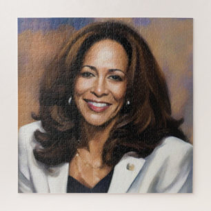 Kamala Harris 2024 Indische Schwarze Girl Magie Puzzle