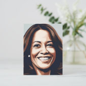 Kamala Harris 2024 Indischer Melanin Sista Postkarte (Stehend Vorderseite)