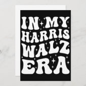 Kamala Harris 2024 ist mein Präsident schwarz und Einladung (Vorne/Hinten)